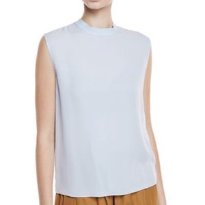 Vince Self Tie Sleeveless Blouse